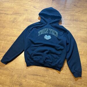 TREN TWINS Tren Tech Black Hoodie Mens Medium Graphic Pullover Sweatshirt